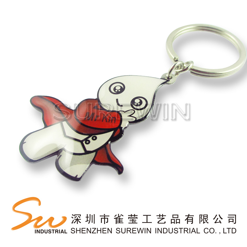 Color Printed Epoxy Keychain